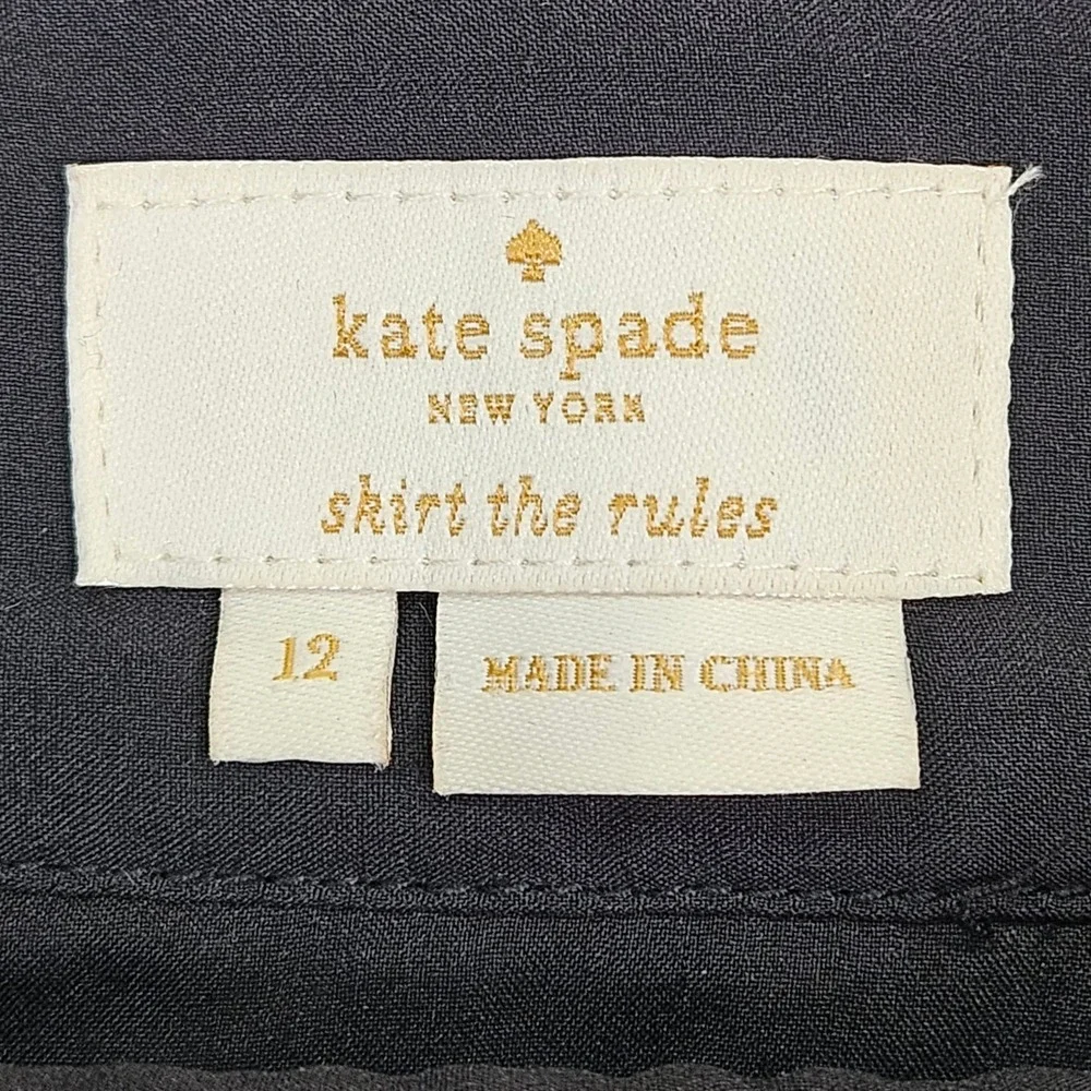 Kate Spade Skirt the Rules Buffalo Plaid Fringe A-Line Mini Skirt Womens Size 12